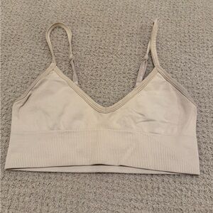 Seamless Light Beige Bralette - Soft Support Women's Intimates
